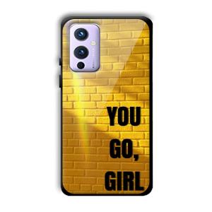 You Go Girl Customized Printed Glass Back Cover for OnePlus 9