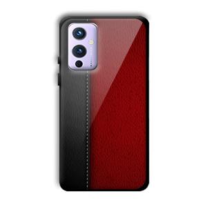 Leather Texture Customized Printed Glass Back Cover for OnePlus 9