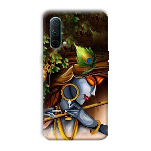 Krishna & Flute Phone Customized Printed Back Cover for OnePlus Nord CE