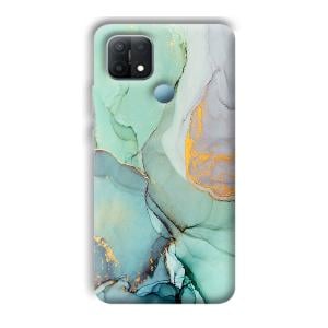 Green Marble Phone Customized Printed Back Cover for Oppo A15s