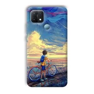 Boy & Sunset Phone Customized Printed Back Cover for Oppo A15s