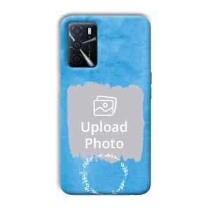 Blue Design Customized Printed Back Cover for Oppo A16