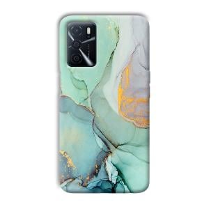 Green Marble Phone Customized Printed Back Cover for Oppo A16