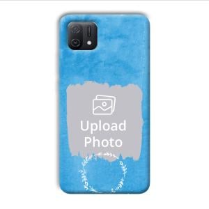 Blue Design Customized Printed Back Cover for Oppo A16e