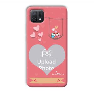 Love Birds Design Customized Printed Back Cover for Oppo A16e