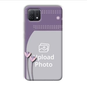 Lilac Pattern Customized Printed Back Cover for Oppo A16e