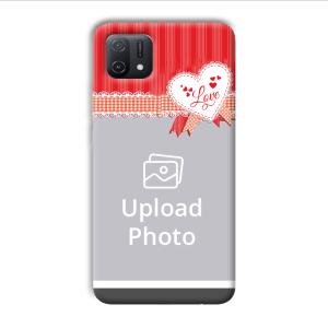 Valentine Customized Printed Back Cover for Oppo A16e