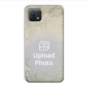 Grey Retro Customized Printed Back Cover for Oppo A16e
