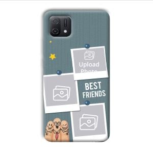 Best Friends Customized Printed Back Cover for Oppo A16e