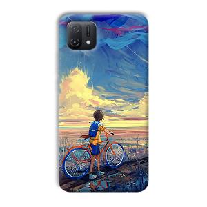 Boy & Sunset Phone Customized Printed Back Cover for Oppo A16e