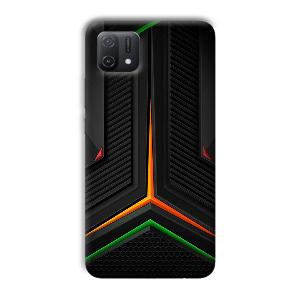 Black Design Phone Customized Printed Back Cover for Oppo A16e