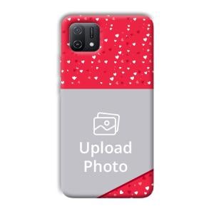 Dark Pink Customized Printed Back Cover for Oppo A16k