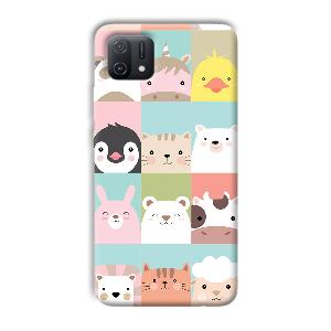 Kittens Phone Customized Printed Back Cover for Oppo A16k