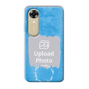 Blue Design Customized Printed Back Cover for Oppo A17k
