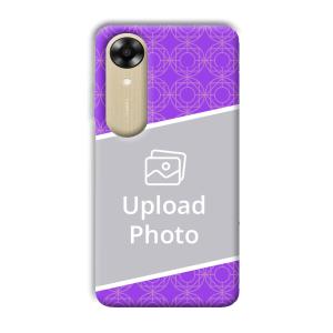 Purple Design Customized Printed Back Cover for Oppo A17k