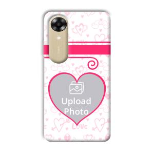 Hearts Customized Printed Back Cover for Oppo A17k