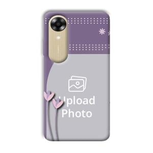 Lilac Pattern Customized Printed Back Cover for Oppo A17k