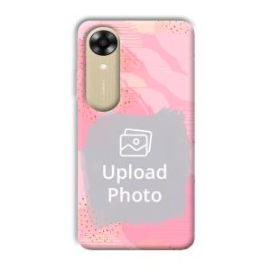 Sparkly Pink Customized Printed Back Cover for Oppo A17k