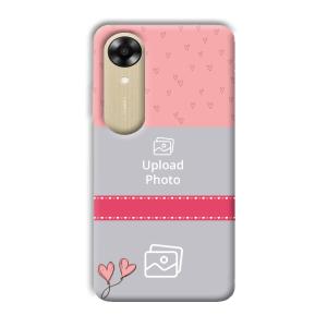 Pinkish Design Customized Printed Back Cover for Oppo A17k