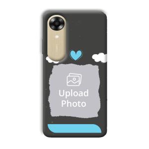 Love & Clouds Customized Printed Back Cover for Oppo A17k