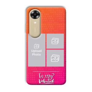 To My Valentine Customized Printed Back Cover for Oppo A17k
