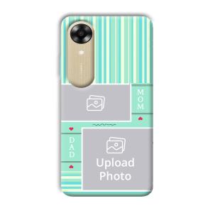 Mom Dad Customized Printed Back Cover for Oppo A17k