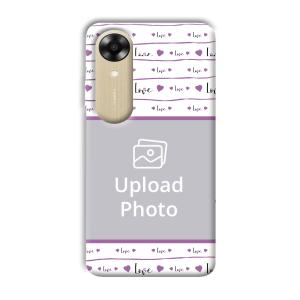 Love Love Customized Printed Back Cover for Oppo A17k