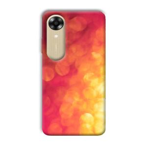 Red Orange Phone Customized Printed Back Cover for Oppo A17k