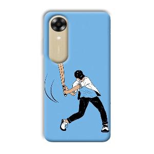 Cricketer Phone Customized Printed Back Cover for Oppo A17k