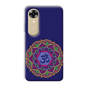 Blue Om Design Phone Customized Printed Back Cover for Oppo A17k