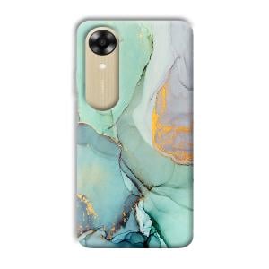 Green Marble Phone Customized Printed Back Cover for Oppo A17k