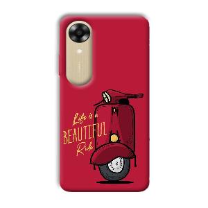 Life is Beautiful  Phone Customized Printed Back Cover for Oppo A17k