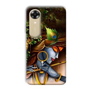 Krishna & Flute Phone Customized Printed Back Cover for Oppo A17k