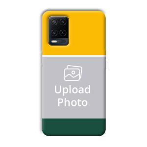 Yellow Green Customized Printed Back Cover for Oppo A54