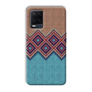 Fabric Design Phone Customized Printed Back Cover for Oppo A54