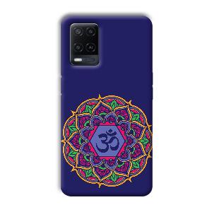 Blue Om Design Phone Customized Printed Back Cover for Oppo A54