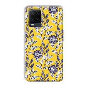 Yellow Fabric Design Phone Customized Printed Back Cover for Oppo A54