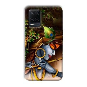 Krishna & Flute Phone Customized Printed Back Cover for Oppo A54