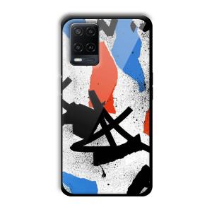 Abstract Graffiti Customized Printed Glass Back Cover for Oppo A54