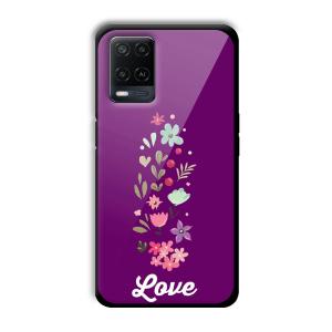 Purple Love Customized Printed Glass Back Cover for Oppo A54