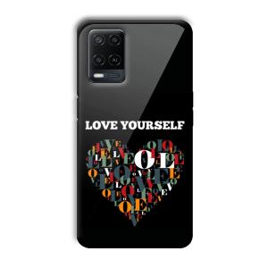 Love Yourself Customized Printed Glass Back Cover for Oppo A54