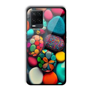 Colored Pebbles Customized Printed Glass Back Cover for Oppo A54