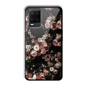 Flowers Customized Printed Glass Back Cover for Oppo A54