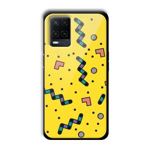 Yellow Game Customized Printed Glass Back Cover for Oppo A54