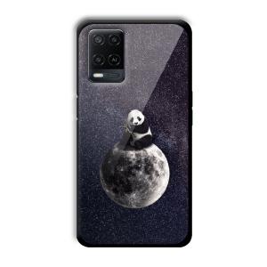 Astronaut Panda Customized Printed Glass Back Cover for Oppo A54
