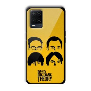 Yellow Theme Customized Printed Glass Back Cover for Oppo A54
