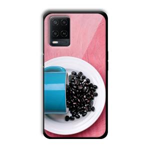 Coffee Beans Customized Printed Glass Back Cover for Oppo A54