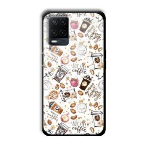 But Coffee First Customized Printed Glass Back Cover for Oppo A54