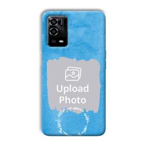 Blue Design Customized Printed Back Cover for Oppo A55