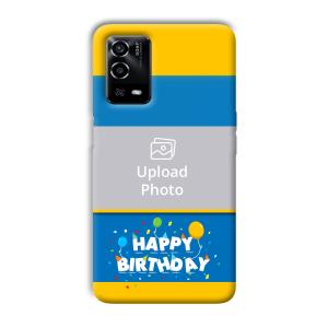 Happy Birthday Customized Printed Back Cover for Oppo A55